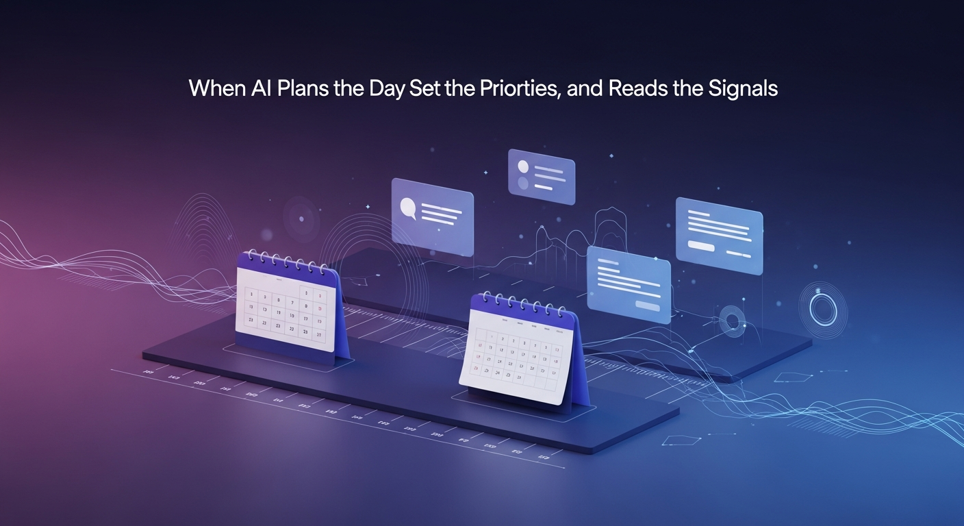 When AI Plans the Day, Sets the Priorities, and Reads the Signals