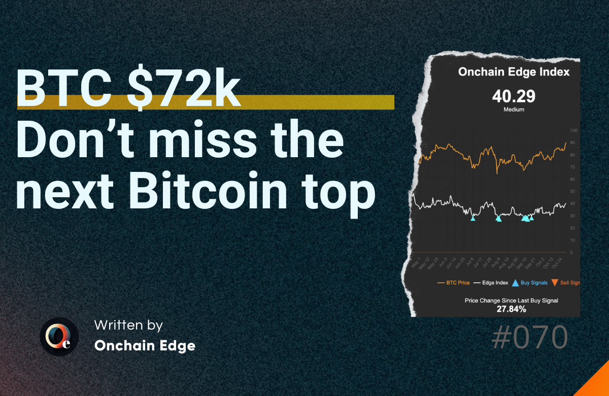 #071 - BTC $72k Don’t miss the next Bitcoin top