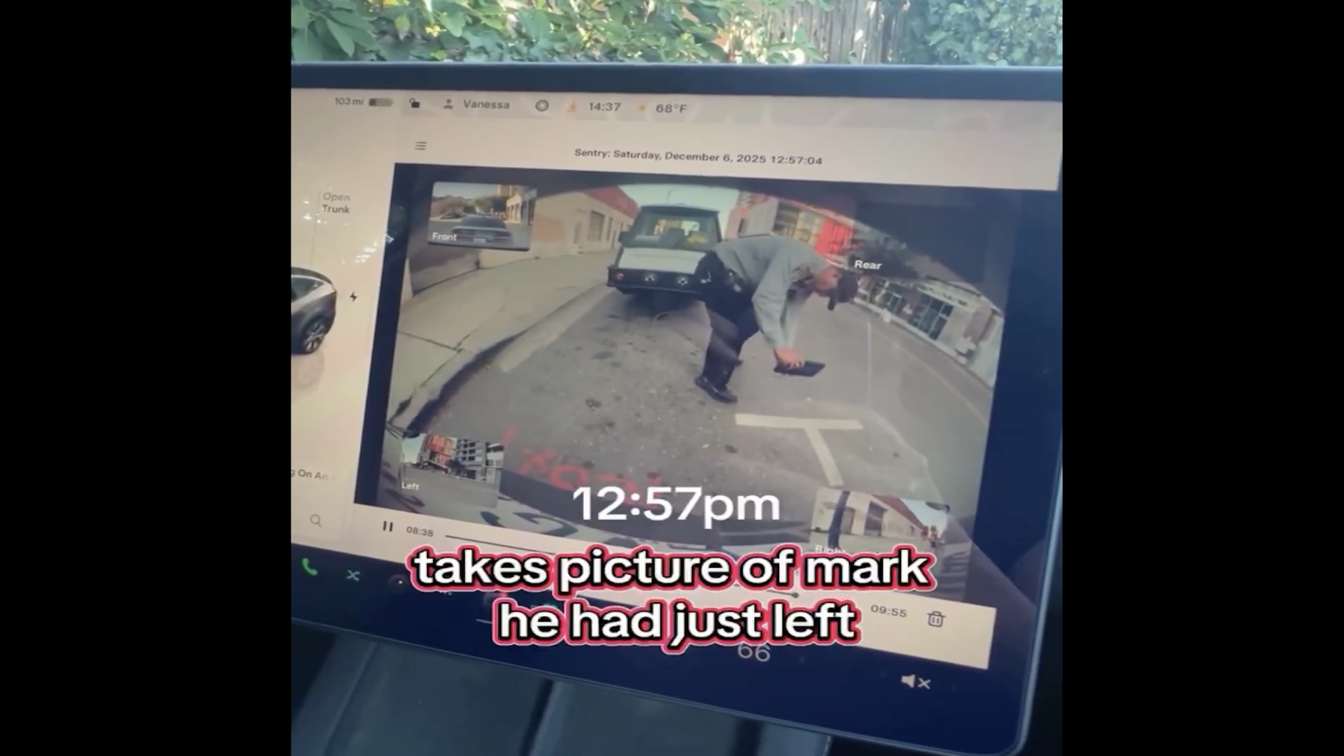 Tesla Camera Catches Parking Officer Red-Handed in Alleged Ticket Scam