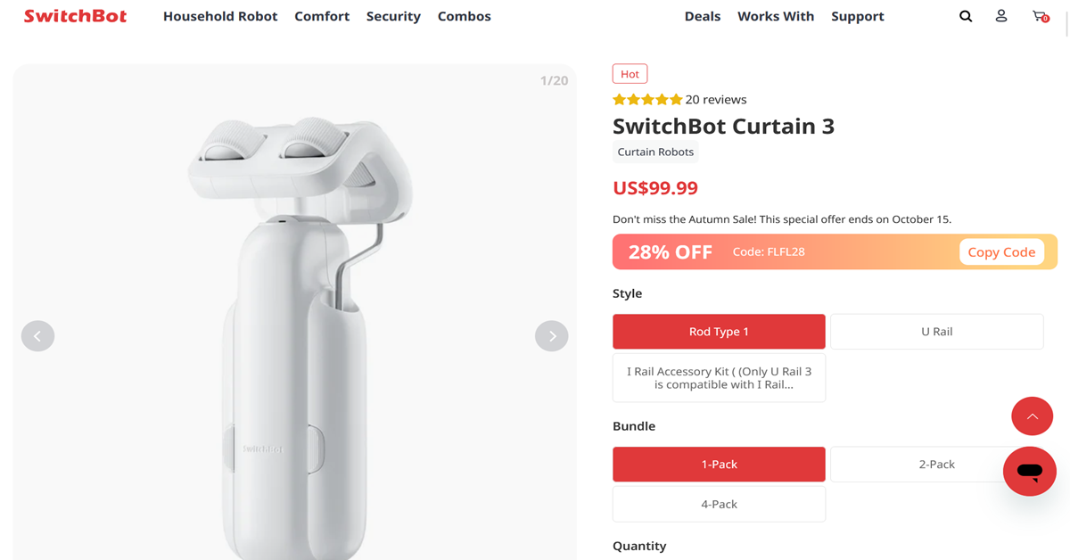 SwitchBot Curtain: the smart motor that moves curtains automatically