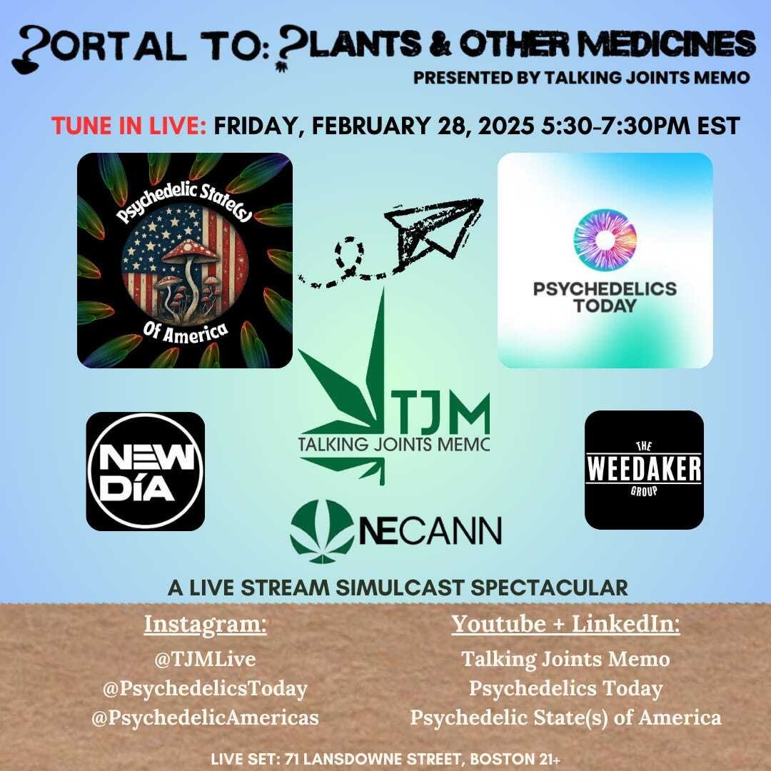 🇺🇸🍄 PSA Promo Alert 🍄🇺🇸 → "Portal to... Plants and Other Medicines" Live and In-Person TONIGHT!