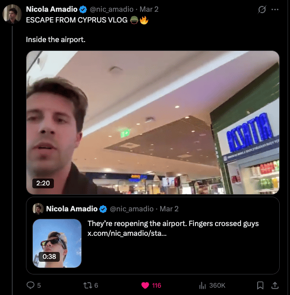 Cyprus deep-dive and vlog