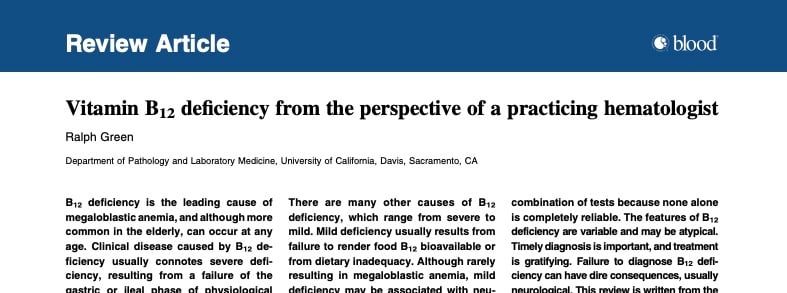🔬 Science Spotlight #004: Vitamin B12 Deficiency