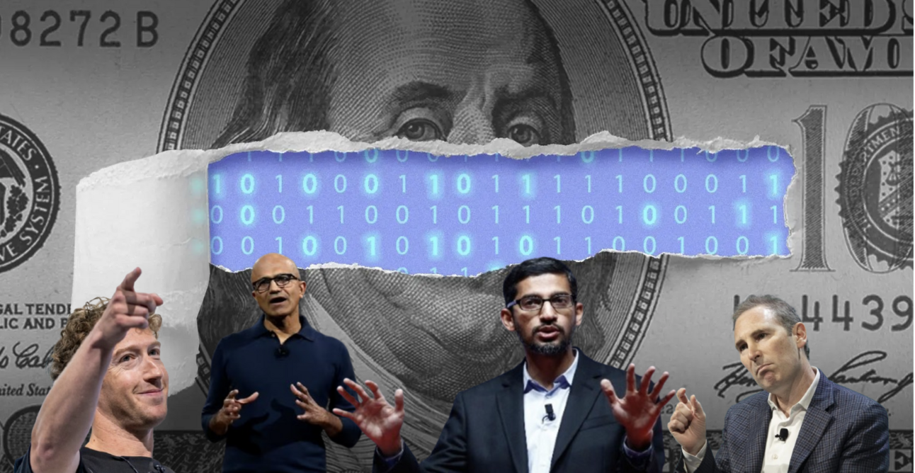 💧 Os planos de investimento das bigtechs 