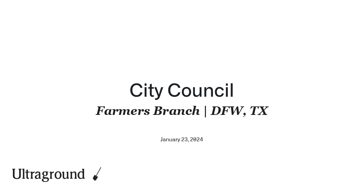 Farmers Branch City Council