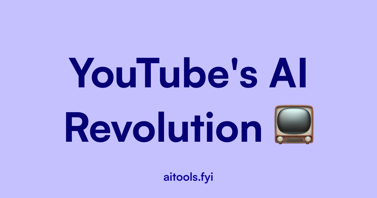 YouTube's AI Revolution is here... [Important]