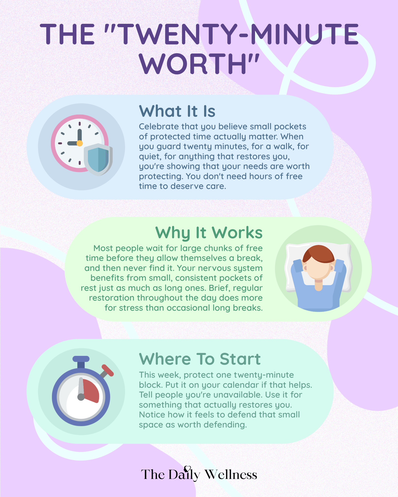 Twenty Minutes Counts