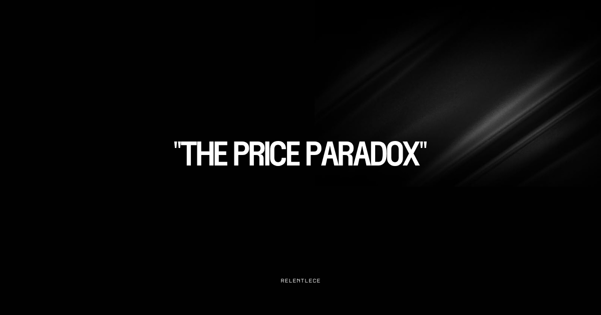 Charging less made me work more for less money