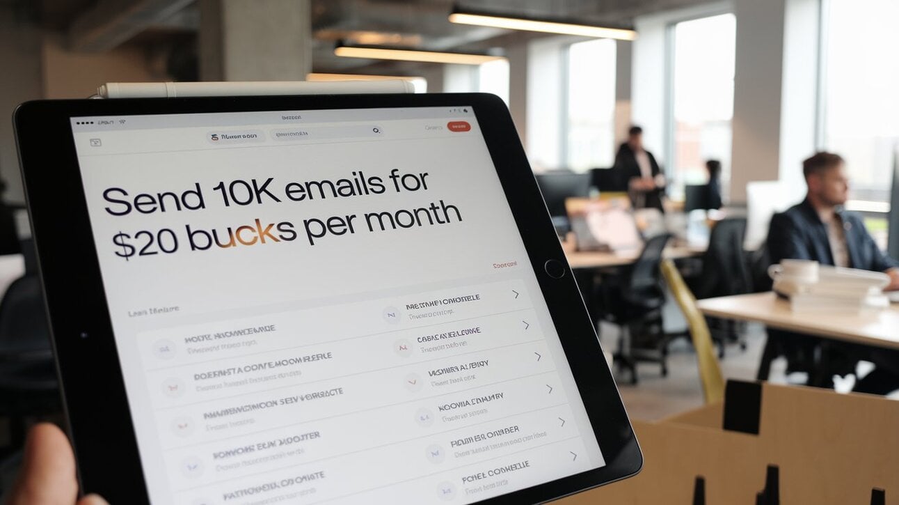 Send 10k emails for $220 Bucks Per Month