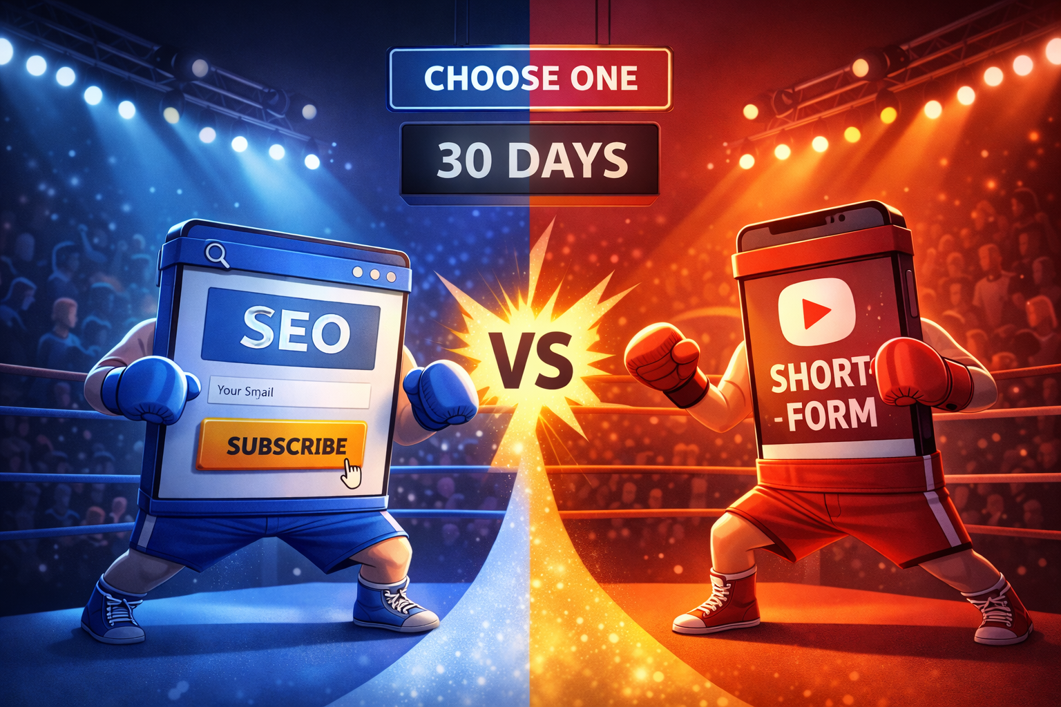 Pick ONE traffic lane: SEO or short-form (and stop trying to drive both cars)