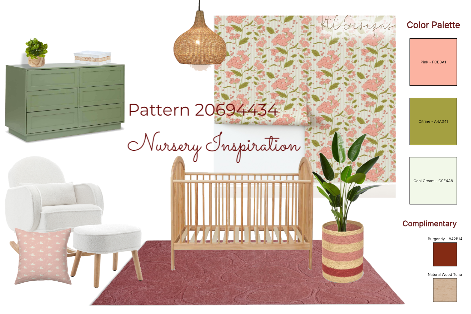 Your Guide to Styling a Vintage Inspired Pink & Citrine Floral Nursery