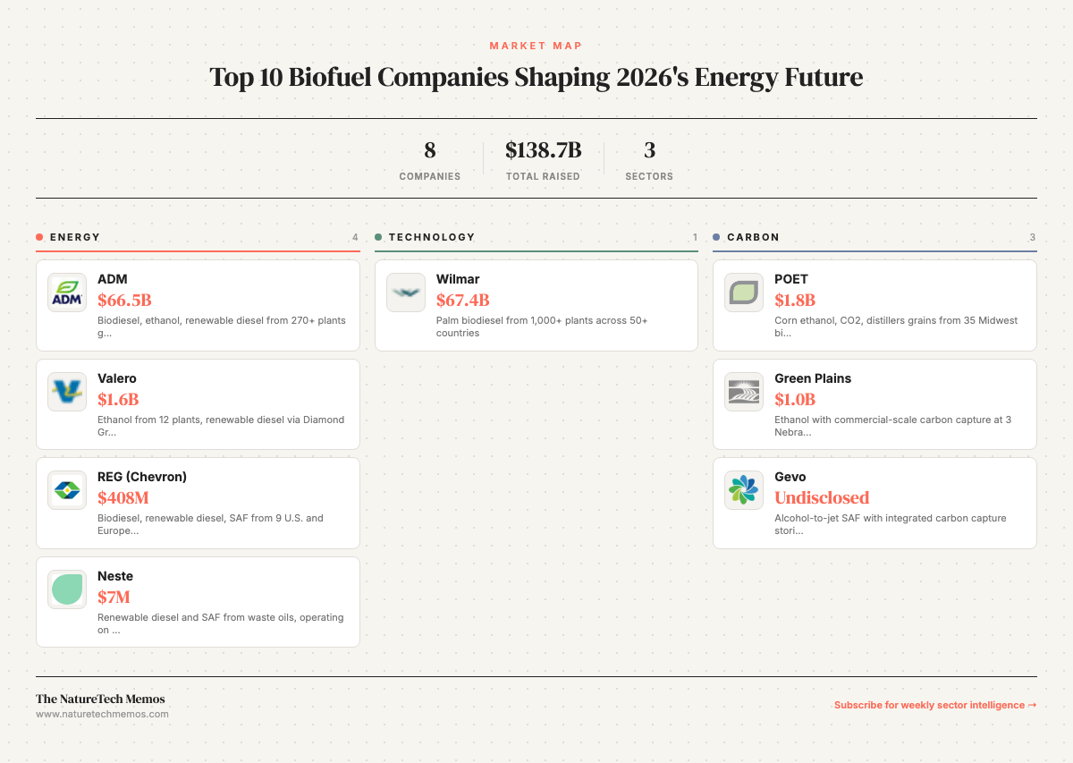 Top 10 Biofuel Companies in 2026: The Leaders in Transportation Energy