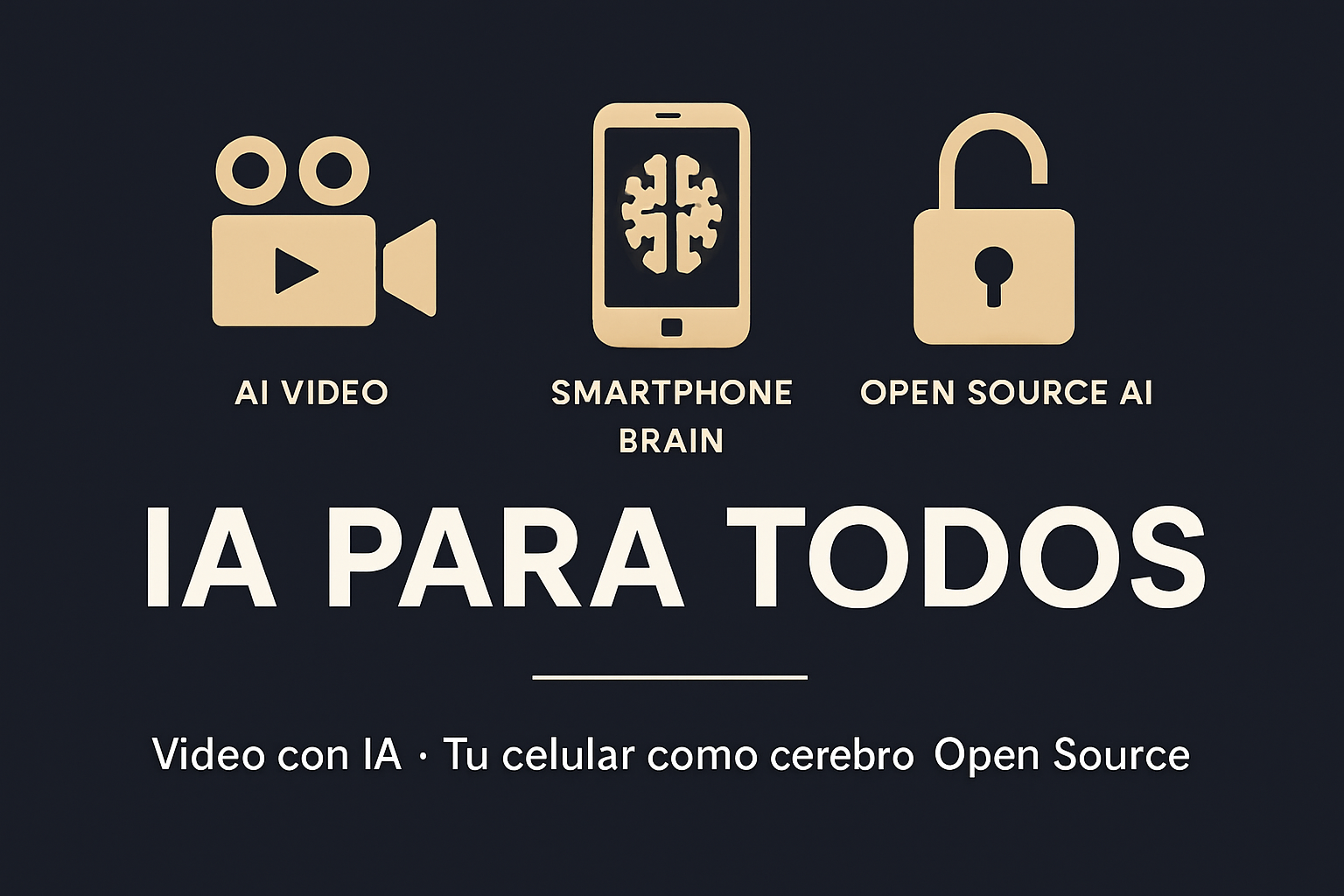 IA para Todos -- Video con IA gratis, tu celular como cerebro artificial y la guerra por el control de la inteligencia artificial
