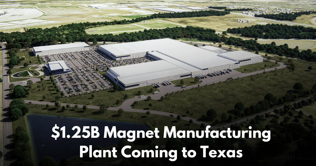 MP Materials Selects Northlake for $1.25B Rare Earth Magnet Manufacturing Campus