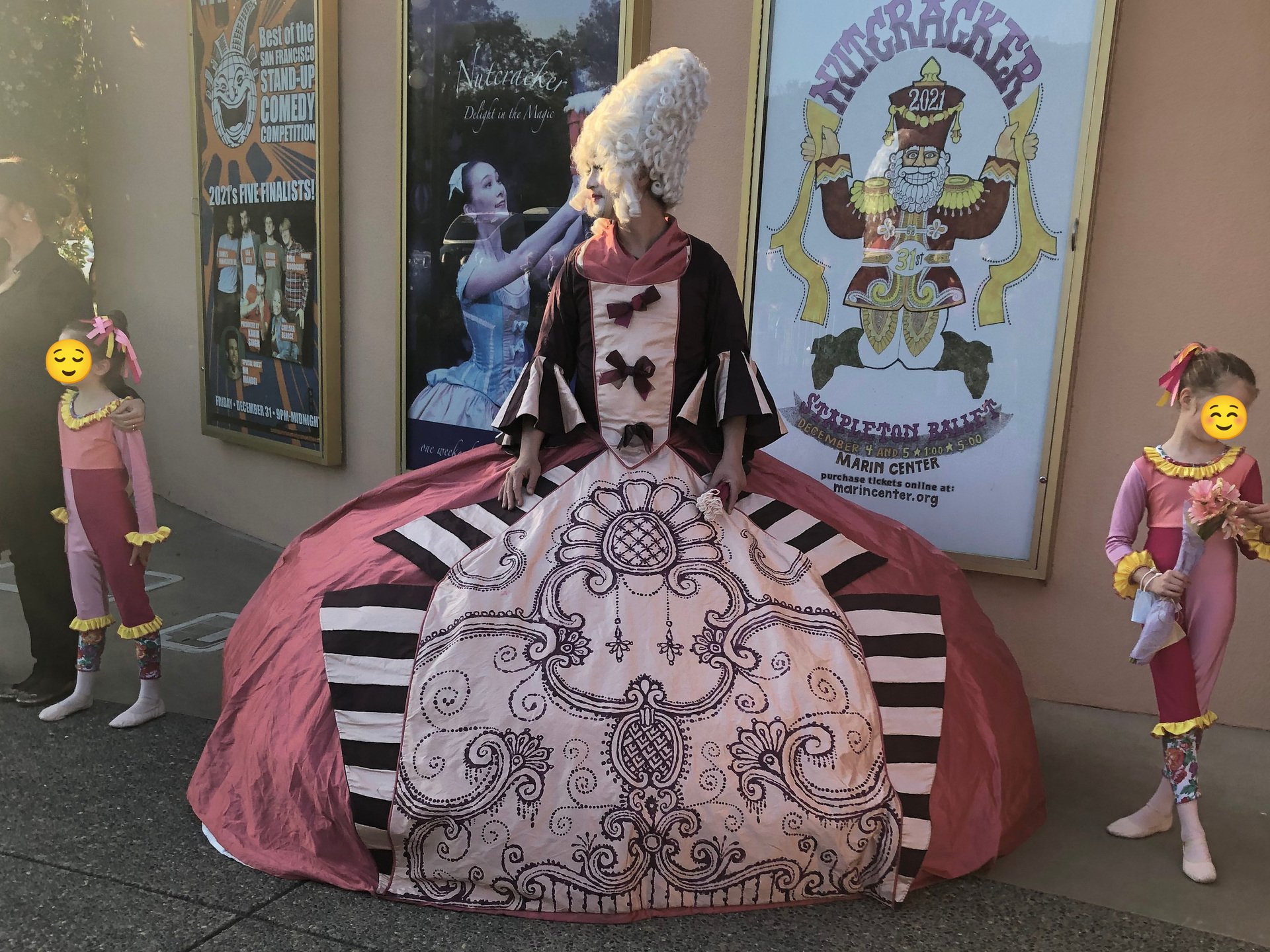 The confidence that comes after dressing up in a giant hoop skirt