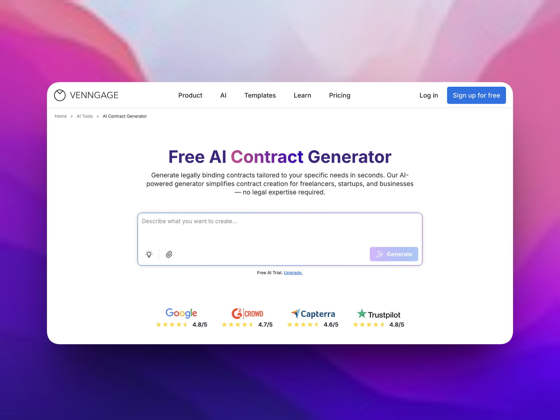 SaaS Brew: Draft contracts in minutes with AI Contract Generator