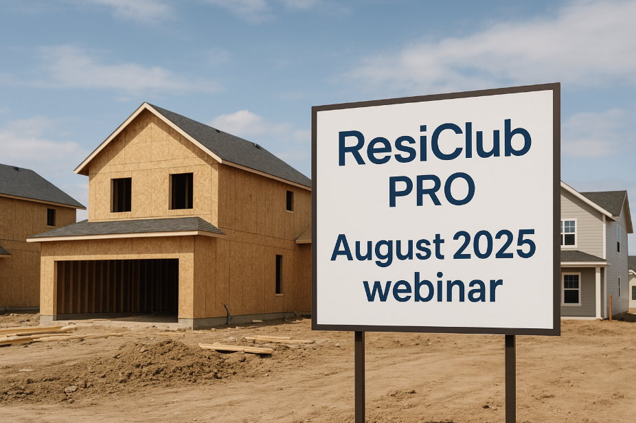 ResiClub PRO's August 2025 webinar—here's the recording