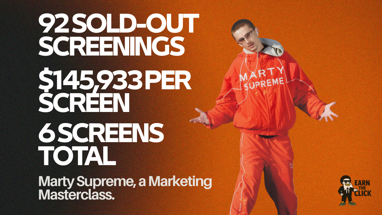 Marty Supreme, a Marketing Masterclass.