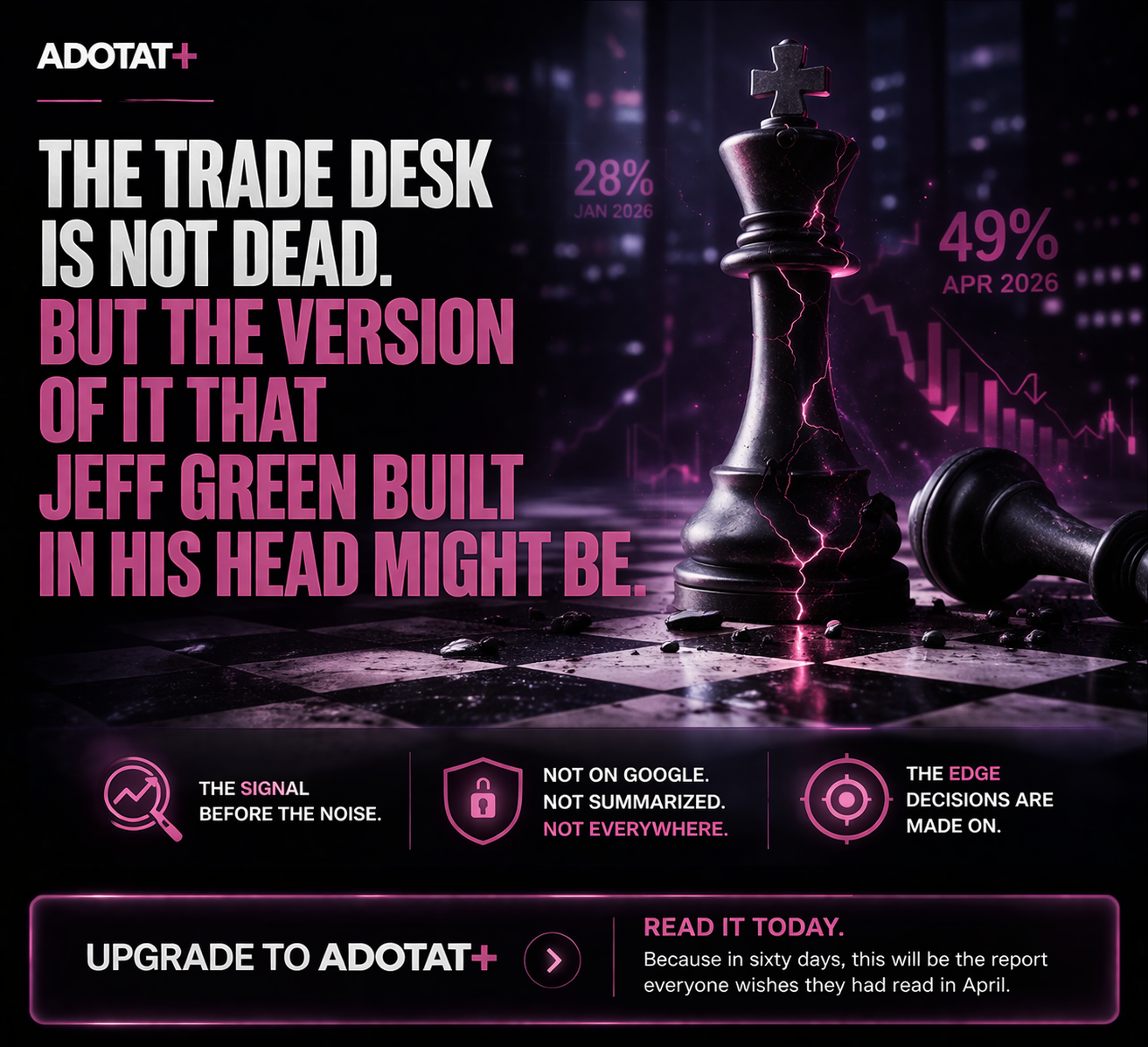 The Trade Desk Is Not Dead. But the Version of It That Jeff Green Built in His Head Might Be.