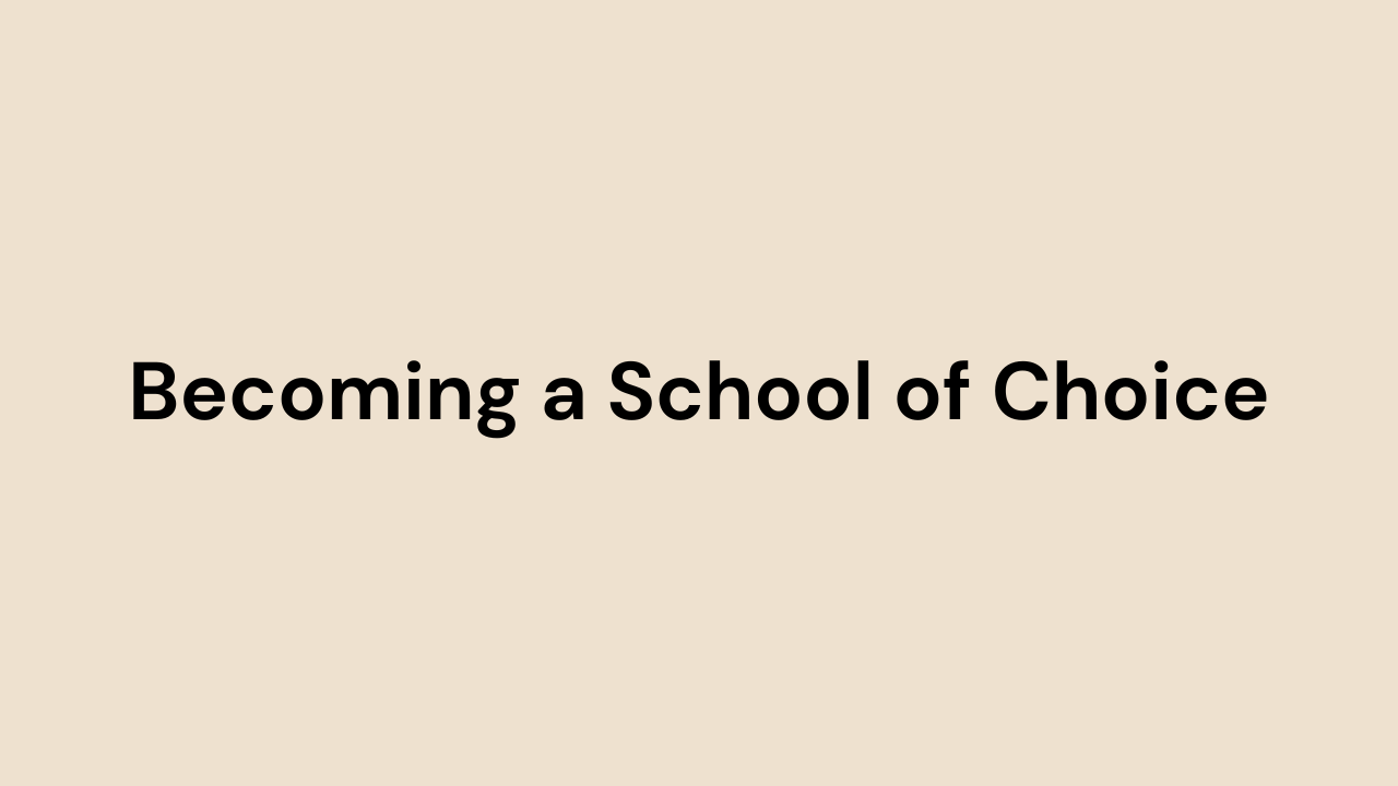 Would you send your own child to your school?