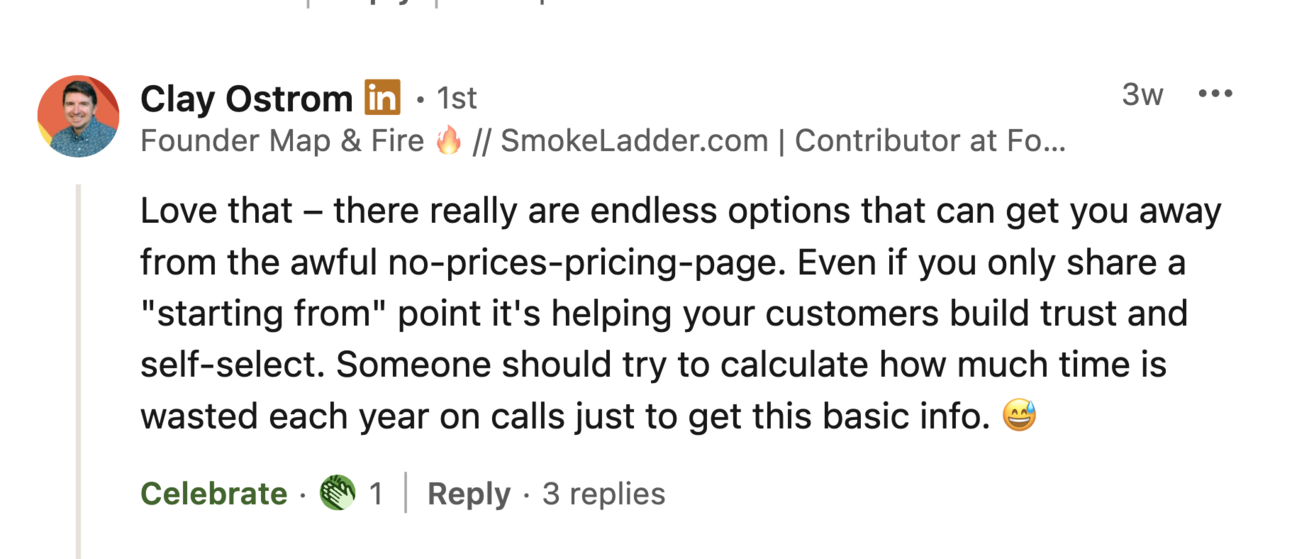 Buyer First Bites #22: Do you need to show pricing on a pricing page?