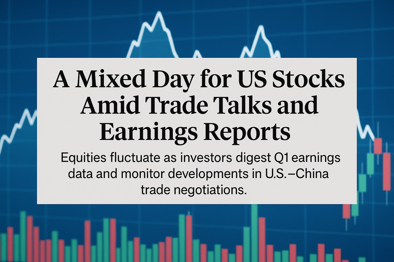 A Mixed Day for US Stocks Amid Trade Talks and Earnings Reports