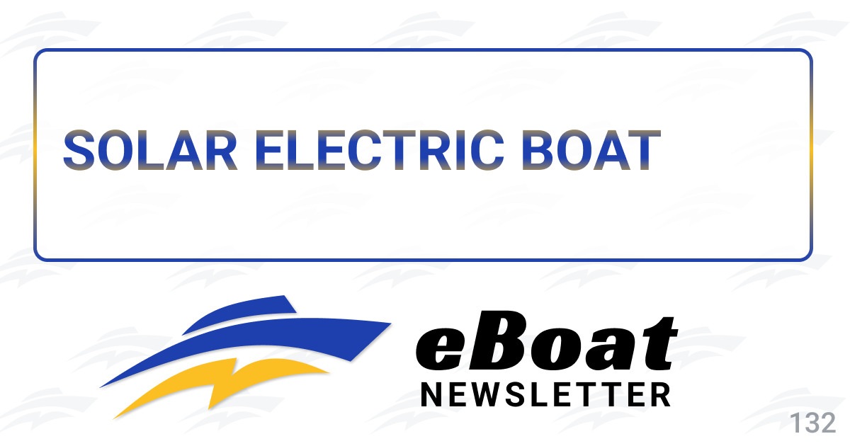 Solar electric boat