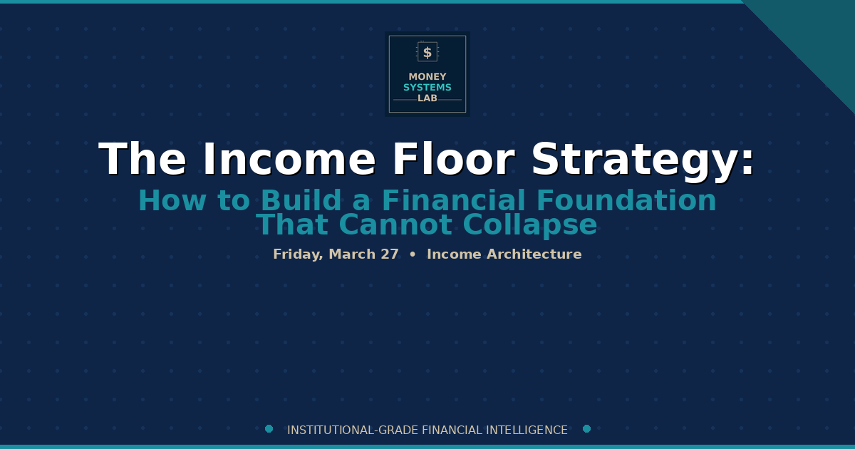 The Income Floor Strategy: How to Build a Financial Foundation That Cannot Collapse