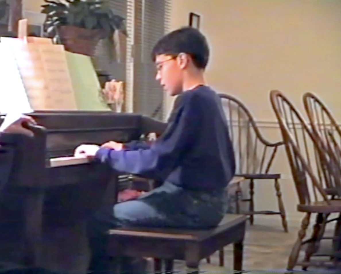 Christmas 1995 with Grandad Floyd & Our Family