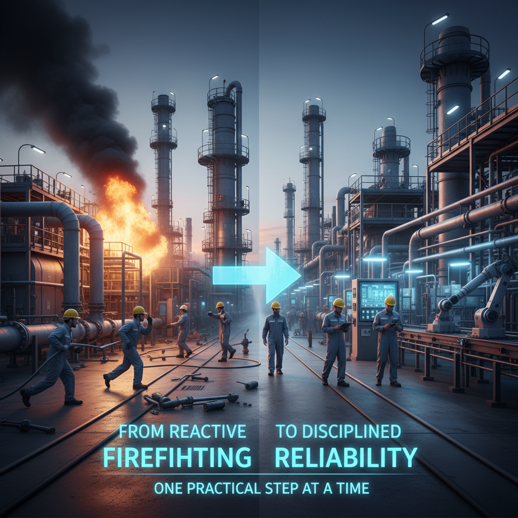 From reactive firefighting to disciplined reliability—one practical step at a time.