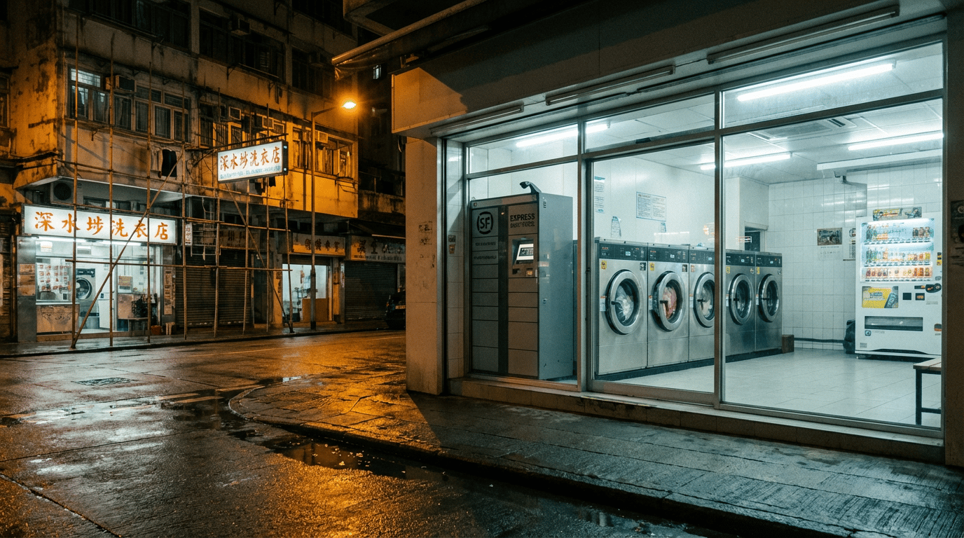 SpinBase Laundry: A Corner Shop That Earns While Hong Kong Sleeps