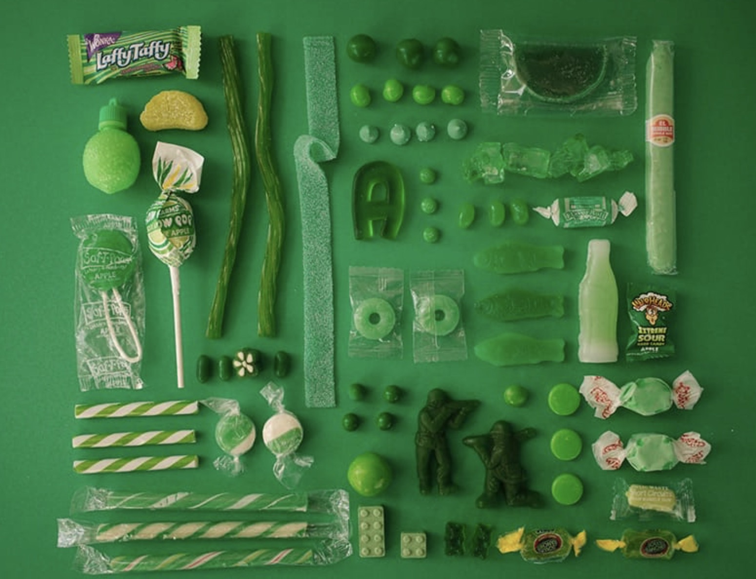 Color Coded Candy Collage