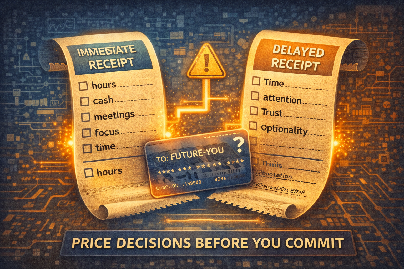 Most Decisions Look Good... Until the Bill Shows Up.