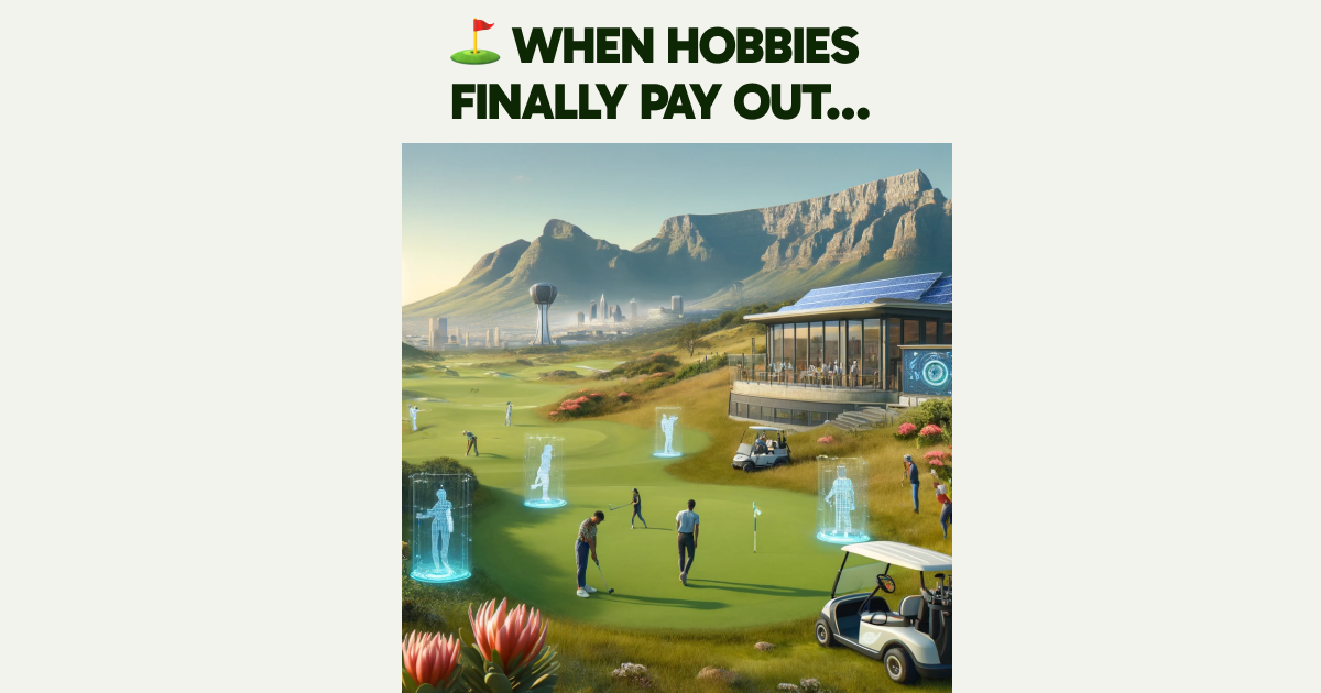 ⛳ When Hobbies Finally Pay Out...