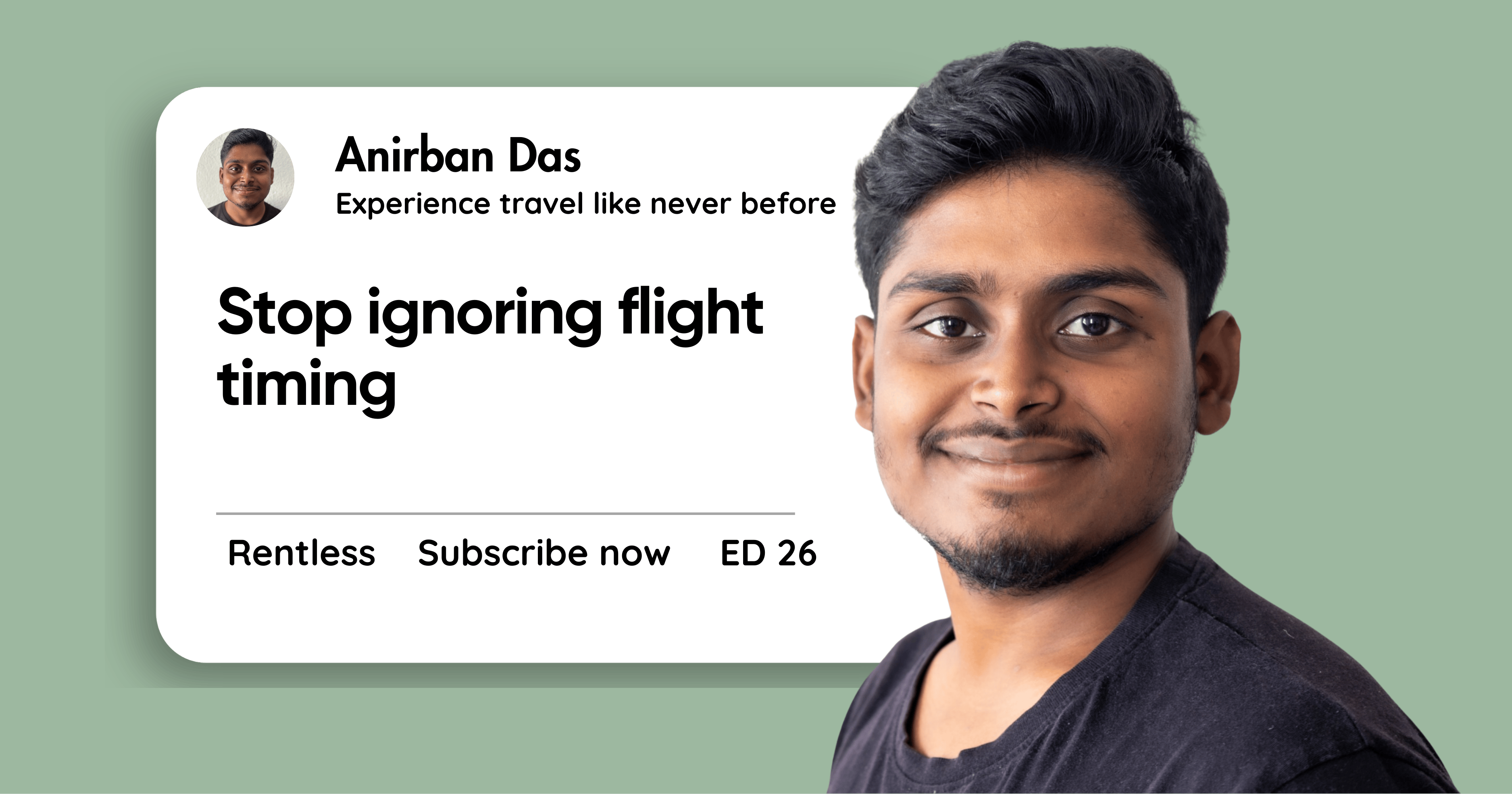 Stop ignoring flight timing