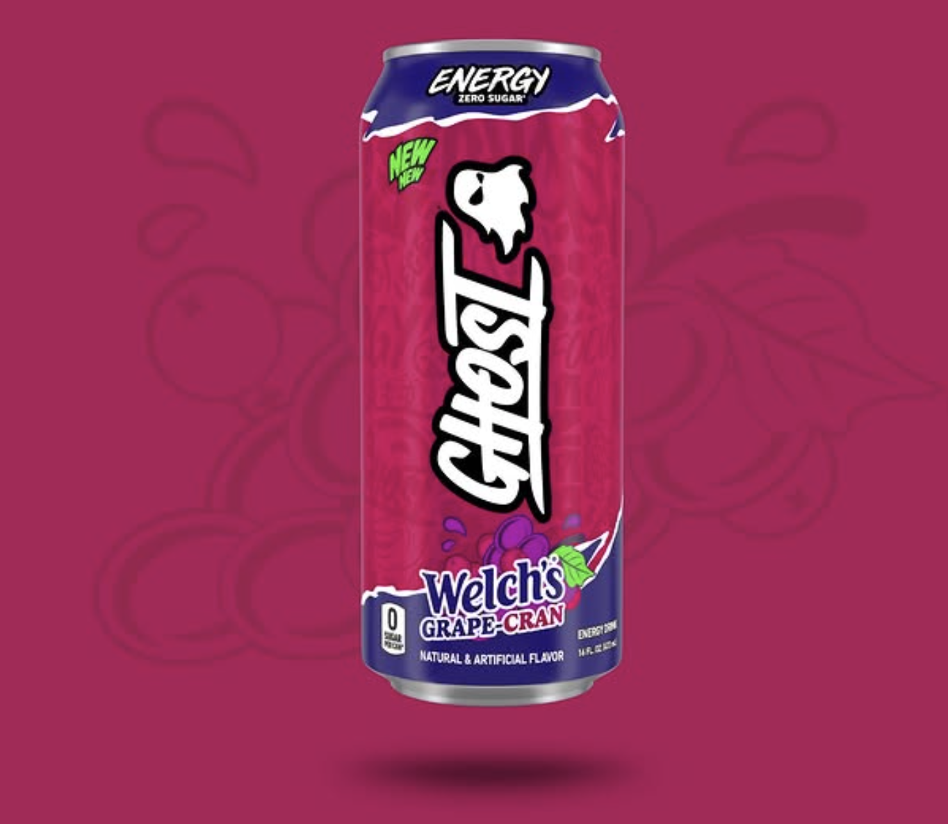 Ghost Confirms Welch’s Grape Cran Ghost Energy With A One Hour “Secure A Can” Drop