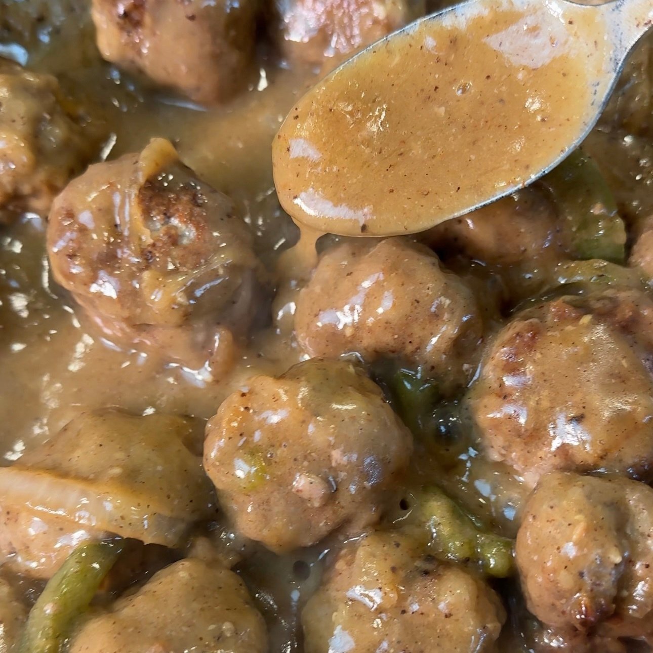 Smothered Turkey Meatballs
