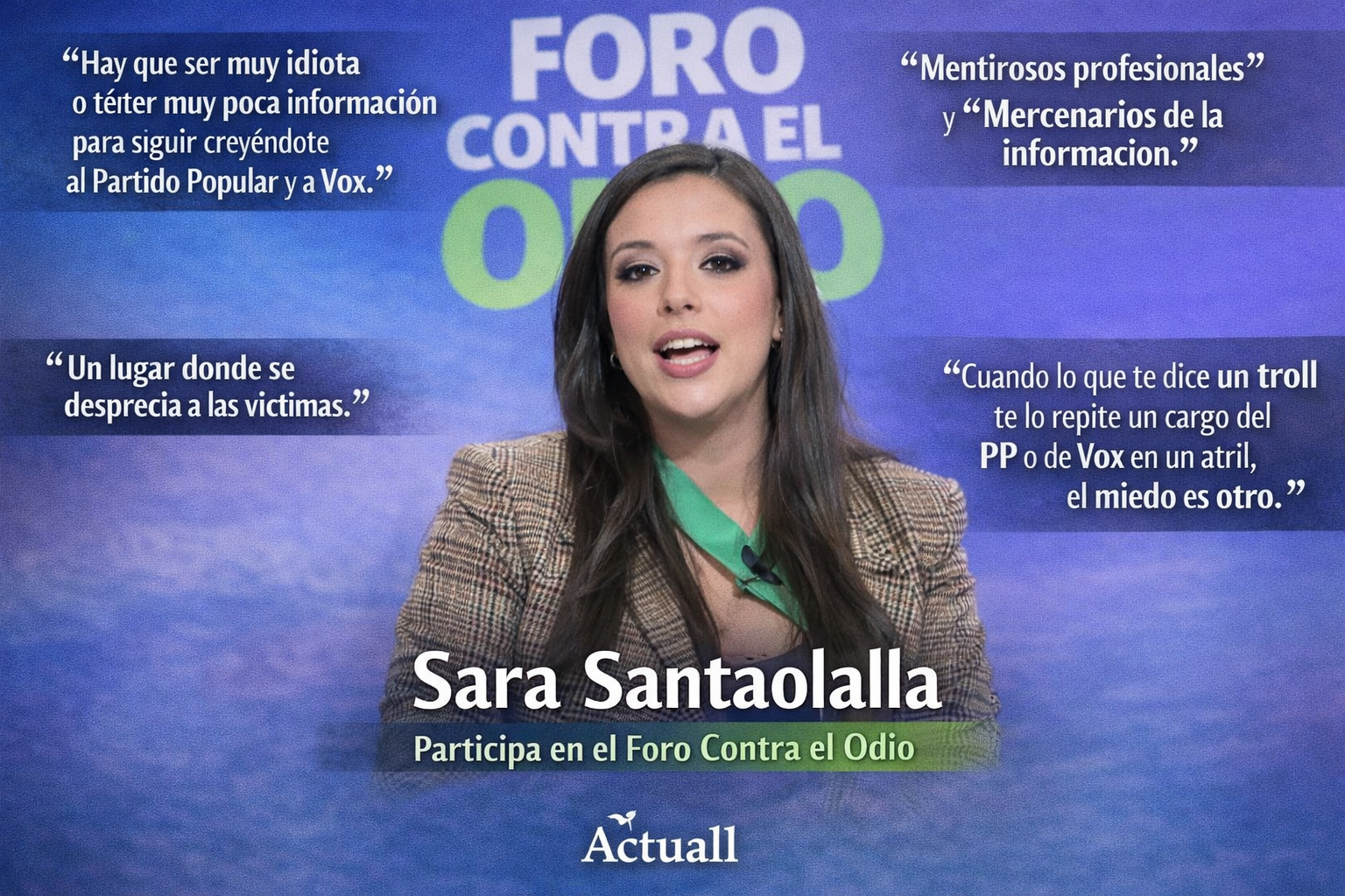 Sara Santaolalla y la paradoja del refrán: poner a la zorra a cuidar las gallinas