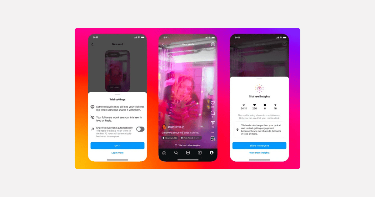 Schedule Instagram Trial Reels, and YouTube is getting more expensive