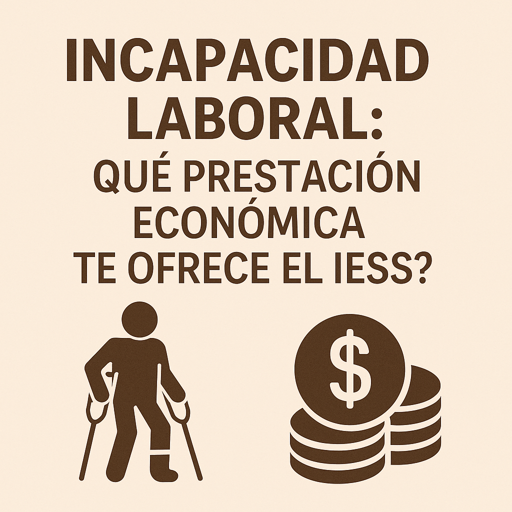 Incapacidad laboral: ¿qué prestación económica te ofrece el IESS? 🤔