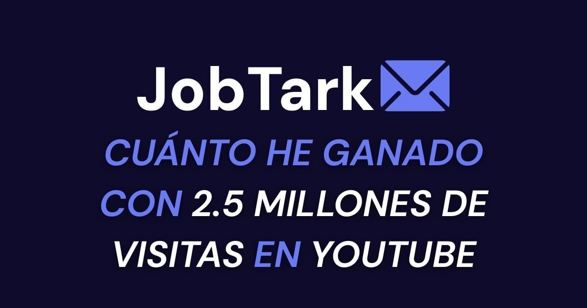 Esto he ganado con 2.5 millones de visitas en YouTube