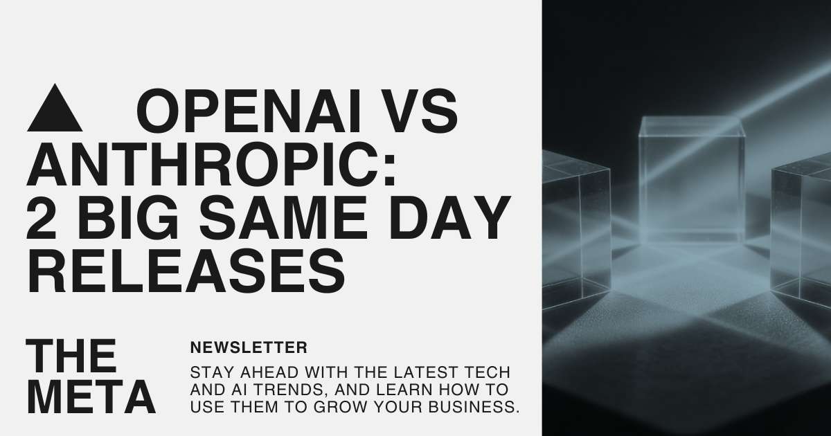 ▲ OpenAI vs Anthropic: 2 Big Same Day Releases