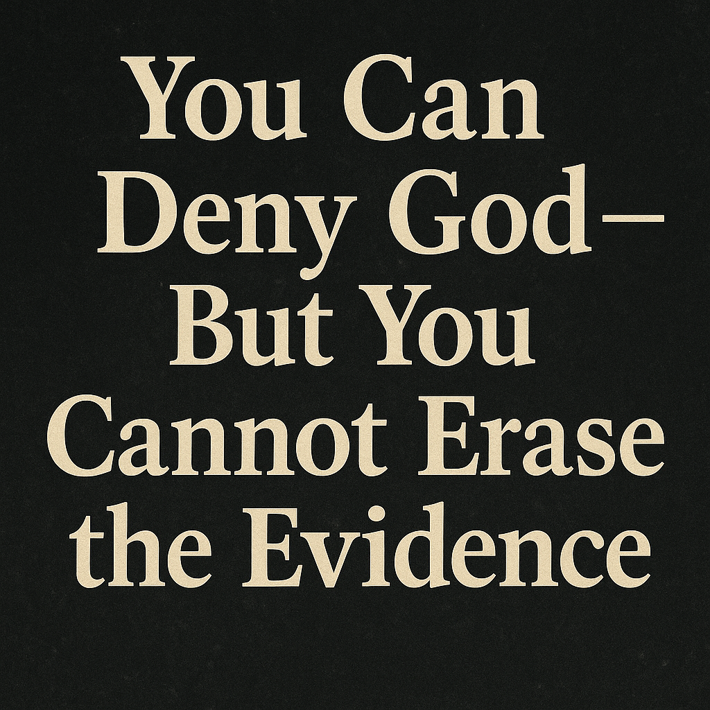 You Can Deny God — But You Cannot Erase the Evidence