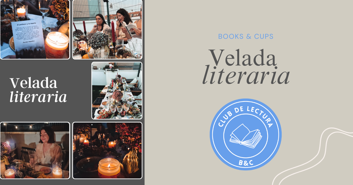 Velada literaria: libros, velas, vino... y un regalo para el club 🕯️🍷📚