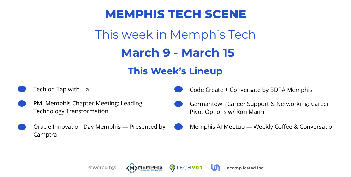 This Week in Memphis Tech (March 9–15): Oracle Innovation Day Memphis Leads + 5 Must‐Attend Events