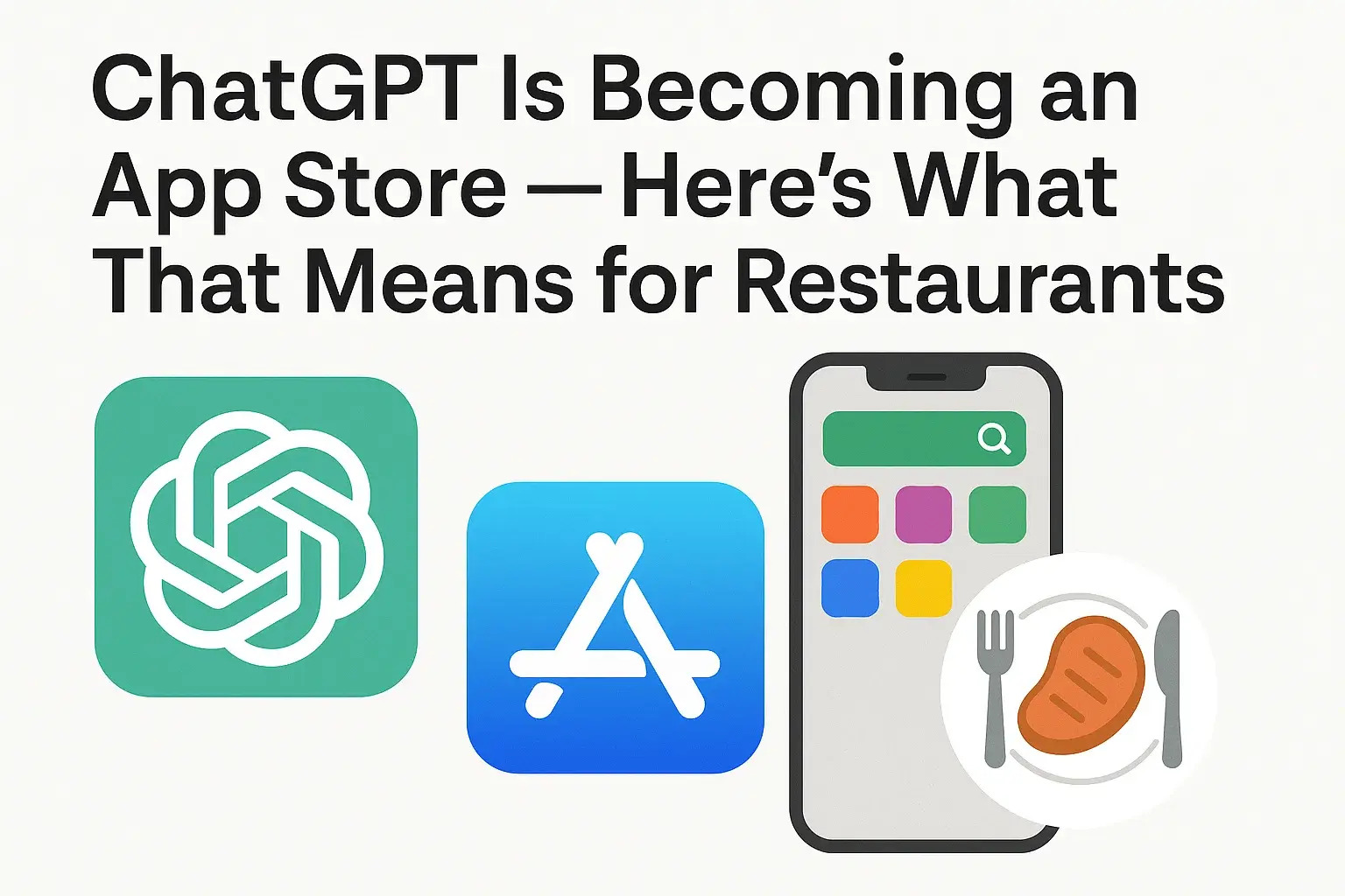 🤖 ChatGPT Is Becoming an App Store — Here’s What That Means for Restaurants 🍽️