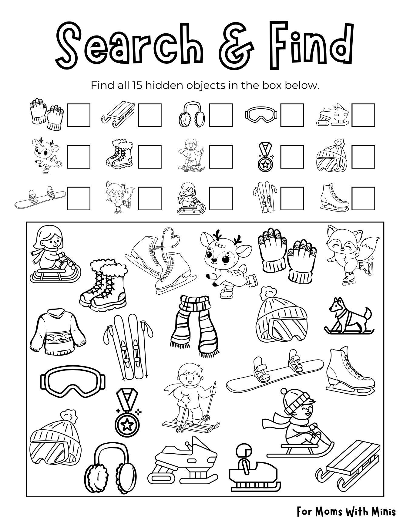 Winter Sports Search and Find