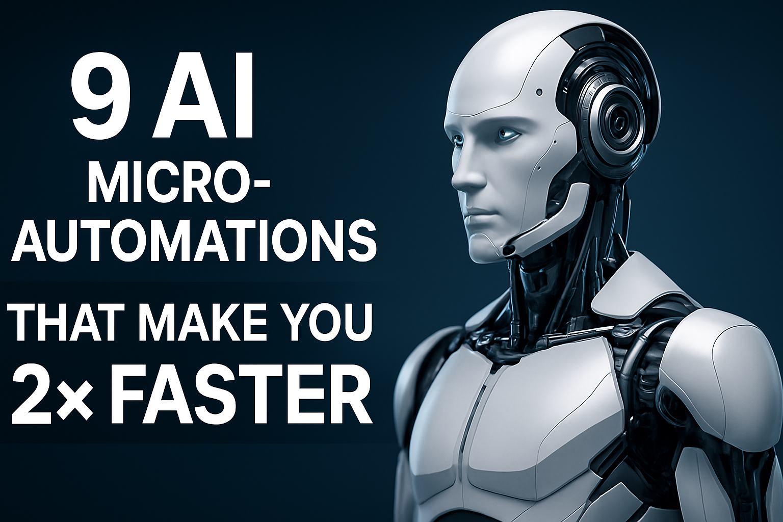 🧠 9 AI Micro-Automations That Make You 2× Faster (Without Changing Your Routine)