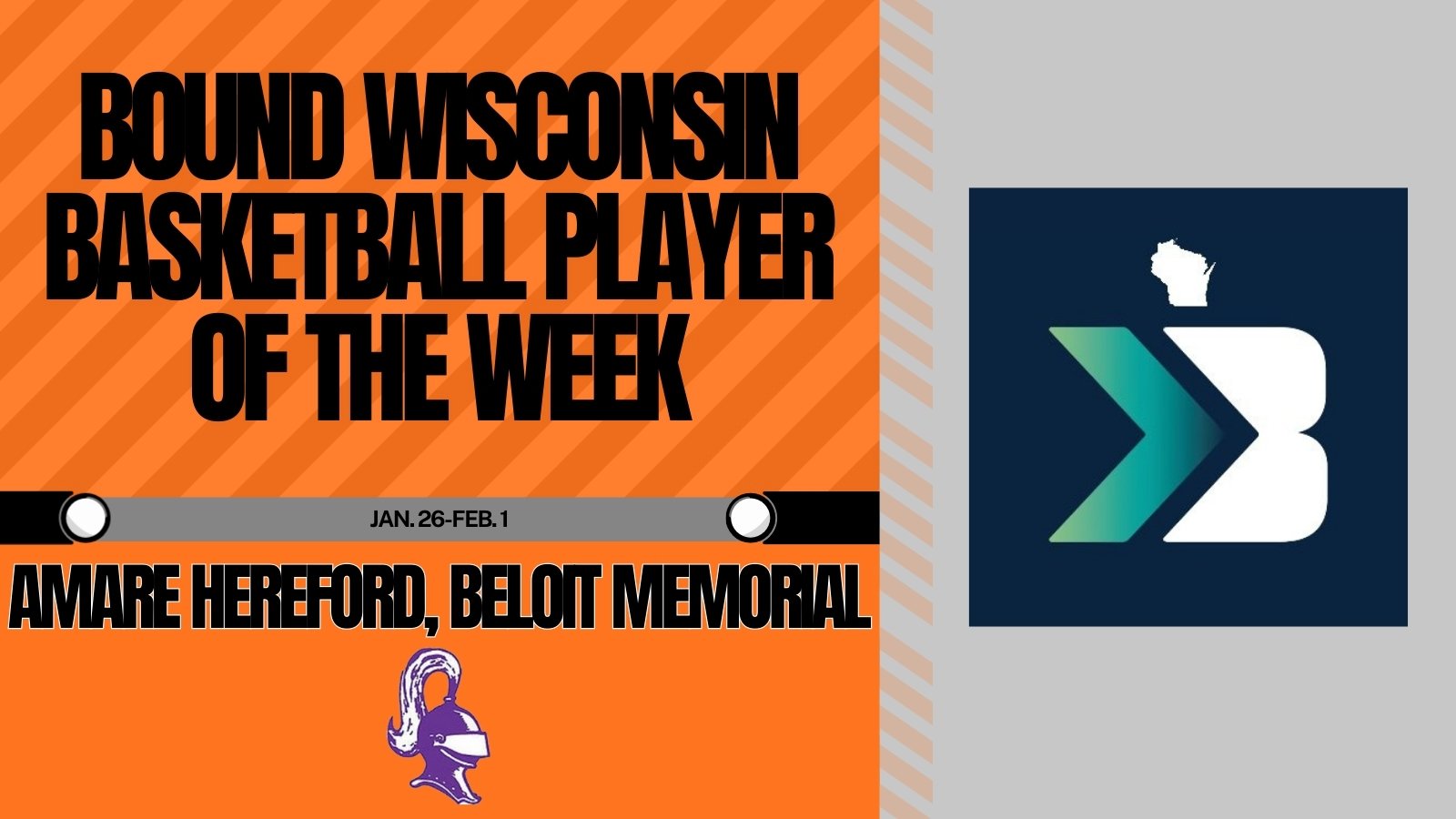 Week 10 Bound Wisconsin Basketball Player of the Week: Amare Hereford, Beloit Memorial