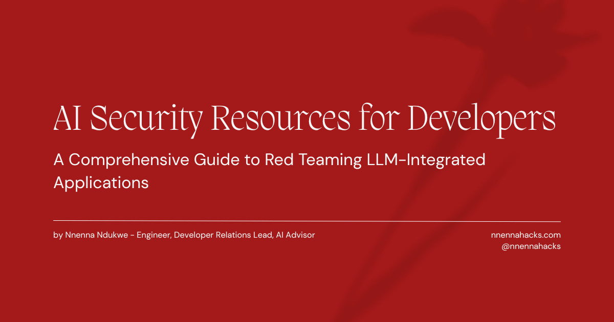 AI Security Resources for Developers